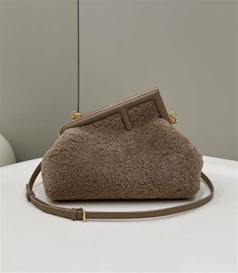 fendi first shearling bag